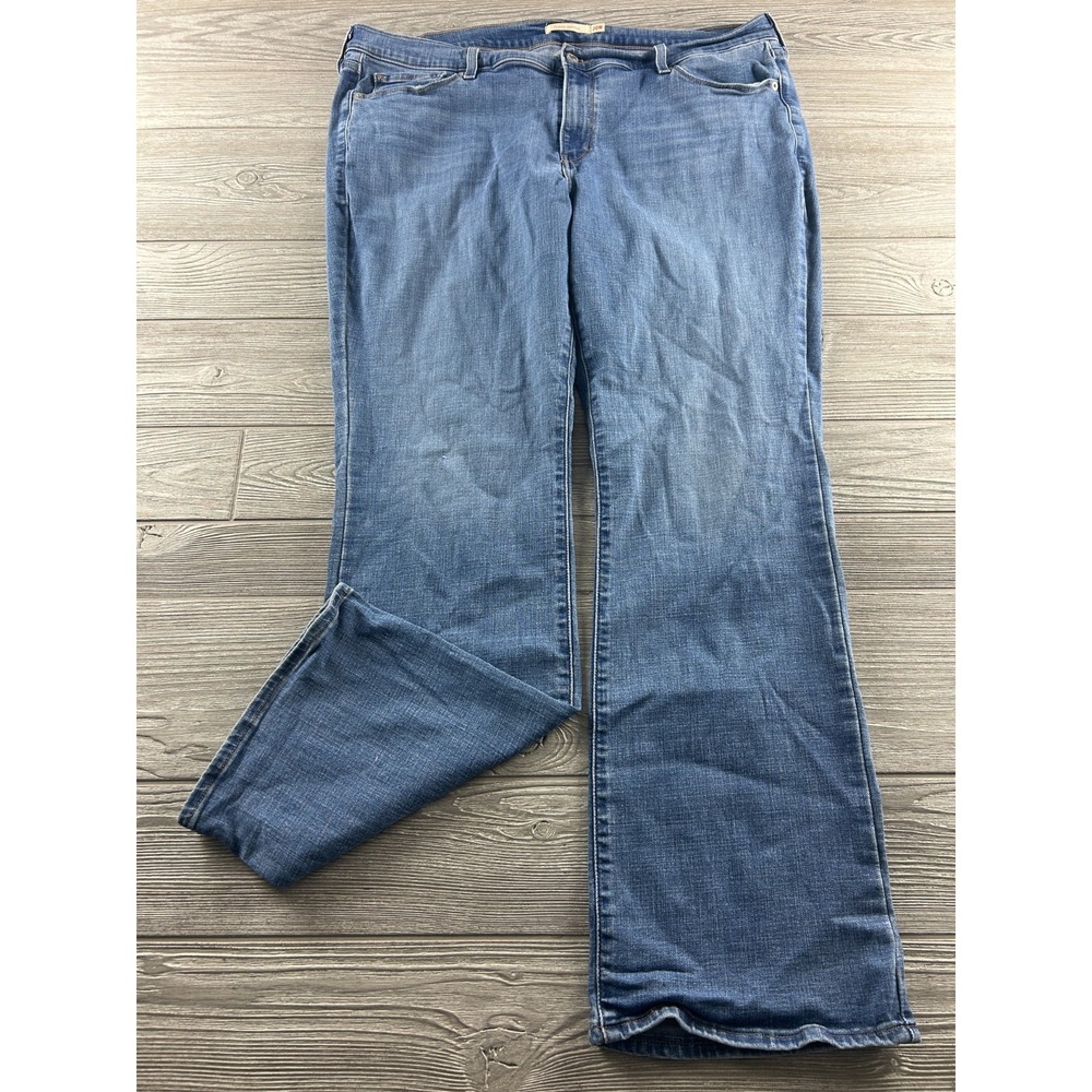 Levi's Bootcut Jeans Womens 20W Blue Denim Classic Fit Boho Streetwear Mid Rise